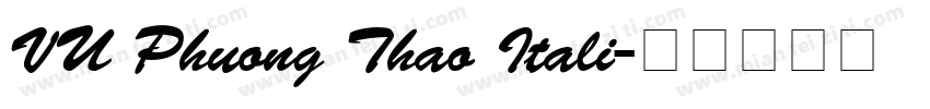 VU Phuong Thao Itali字体转换